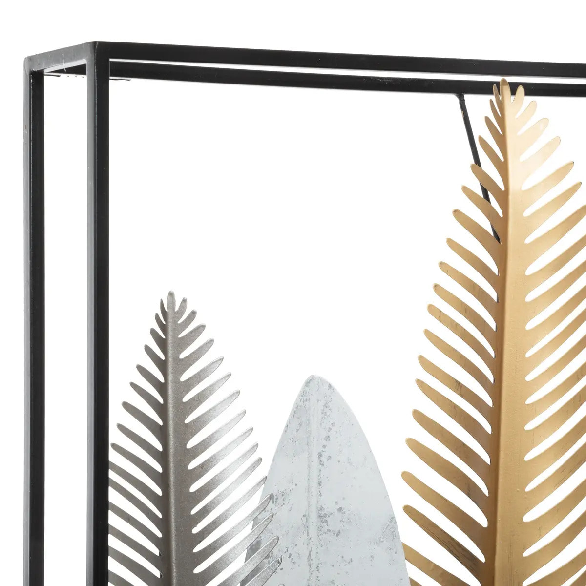 Déco murale "Feuilles" métal 134x68cm