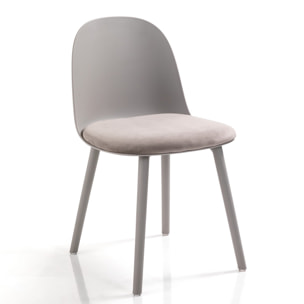 Oresteluchetta Set 4 Sedie TELLA DARK GREY