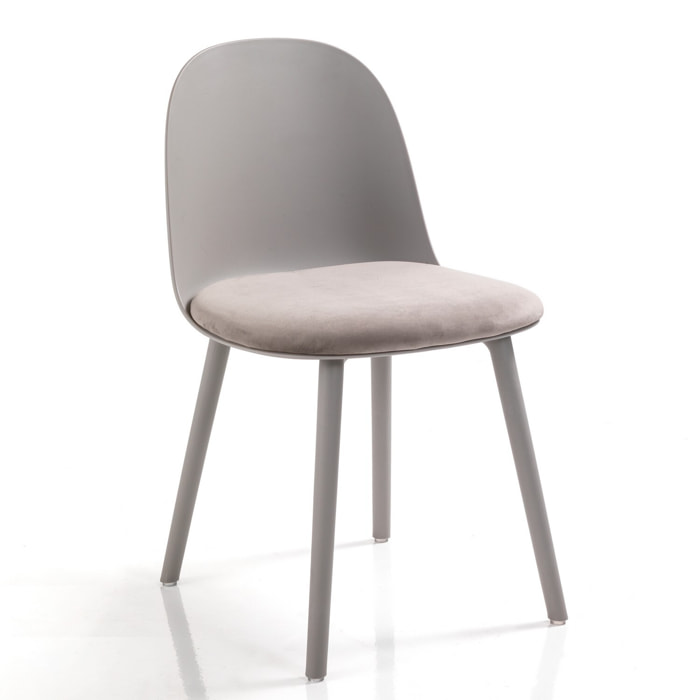 Oresteluchetta Set 4 Sedie TELLA DARK GREY