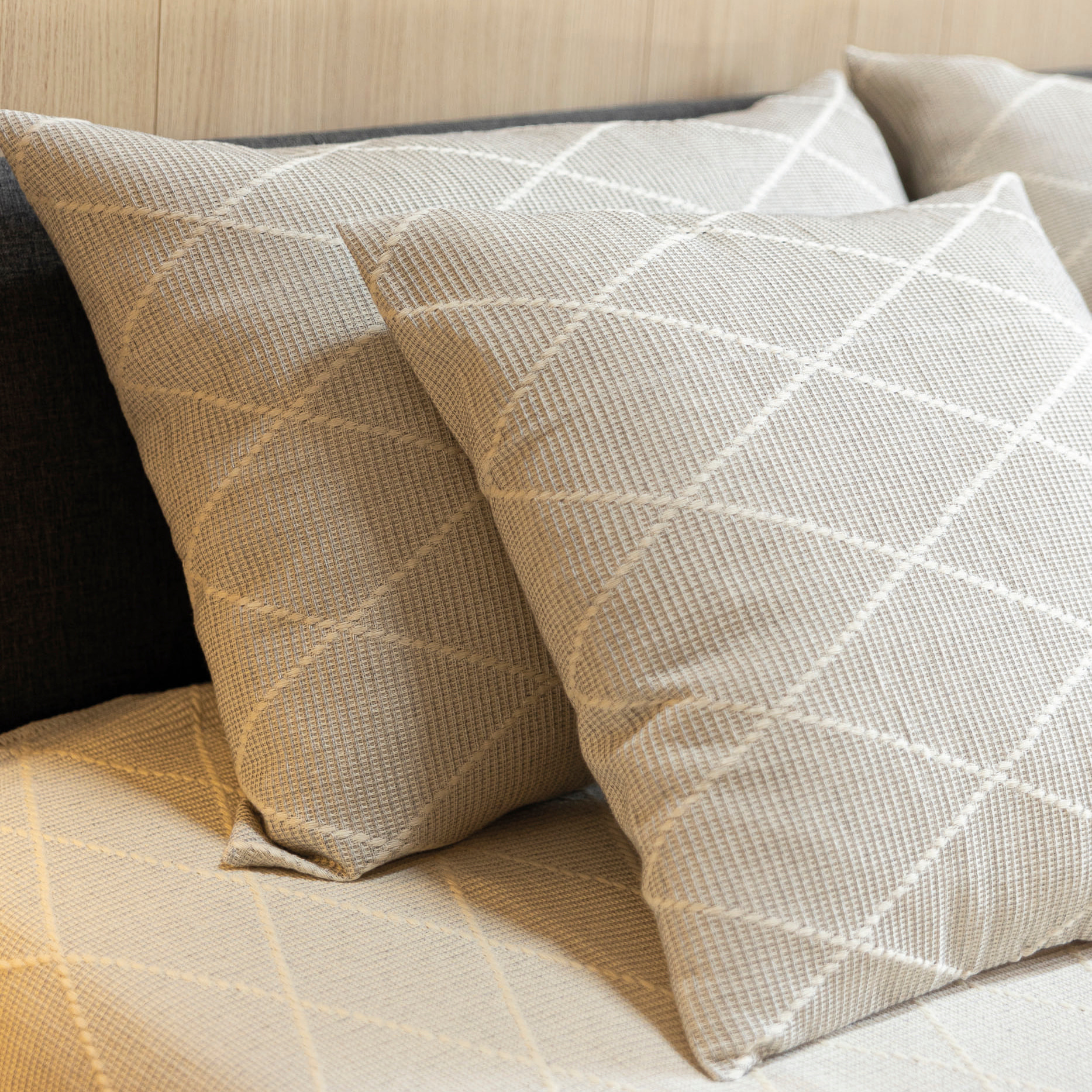 Naturals - Colcha Foulard - 80% Algodón - 20% Poliéster - Jacquard - Terra Gris