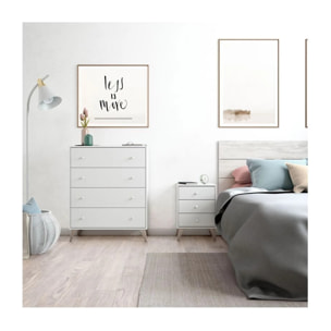 Mesita de noche Sweet Blanco Artik (Blanco Mate)