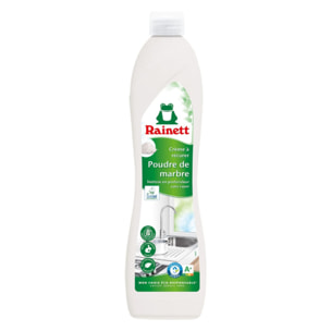 Pack de 10 - Rainett - Crème à récurrer Ecolabel Poudre de Marbre 500 ml