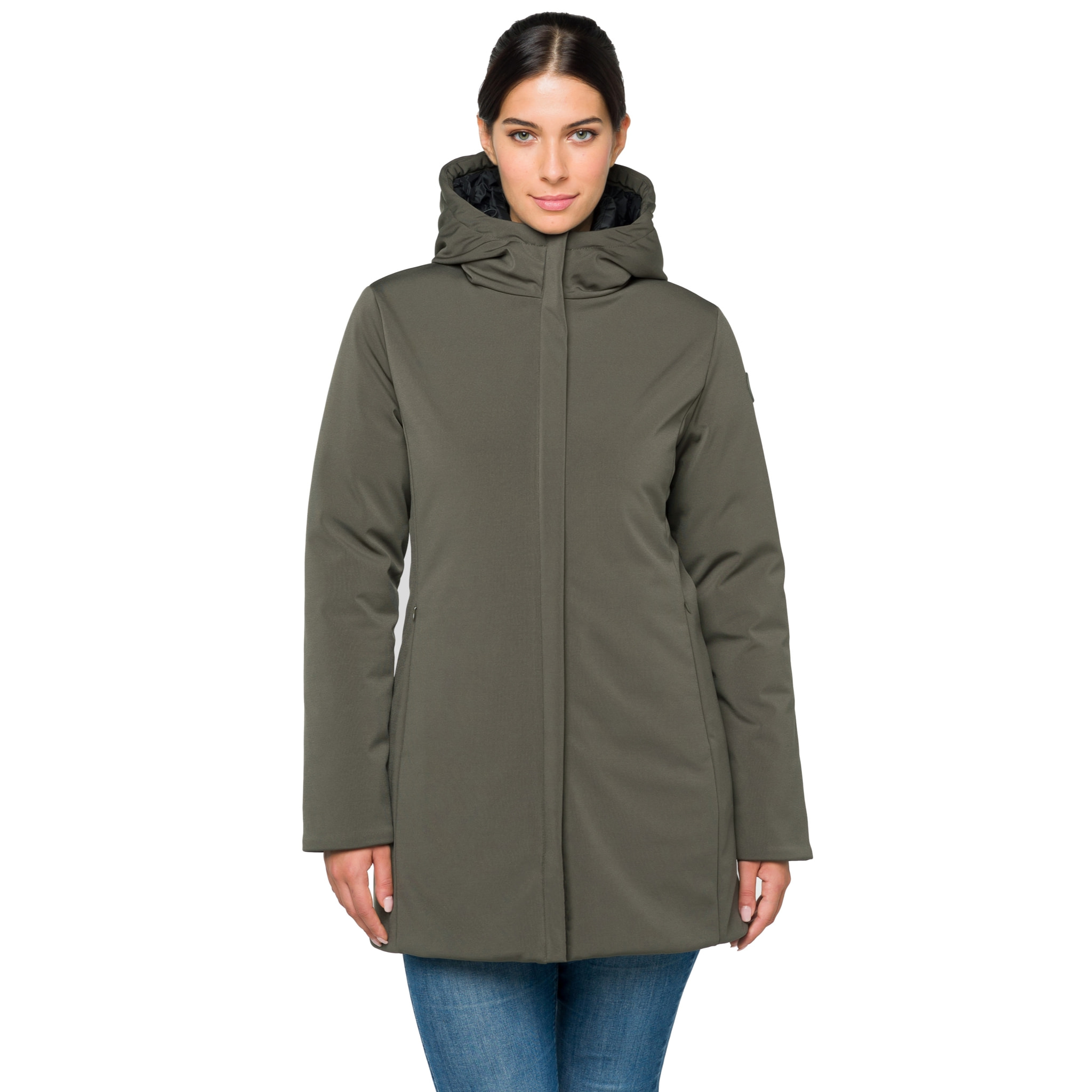Chaqueta Hot Buttered térmica impermeable Jaqueline verde militar