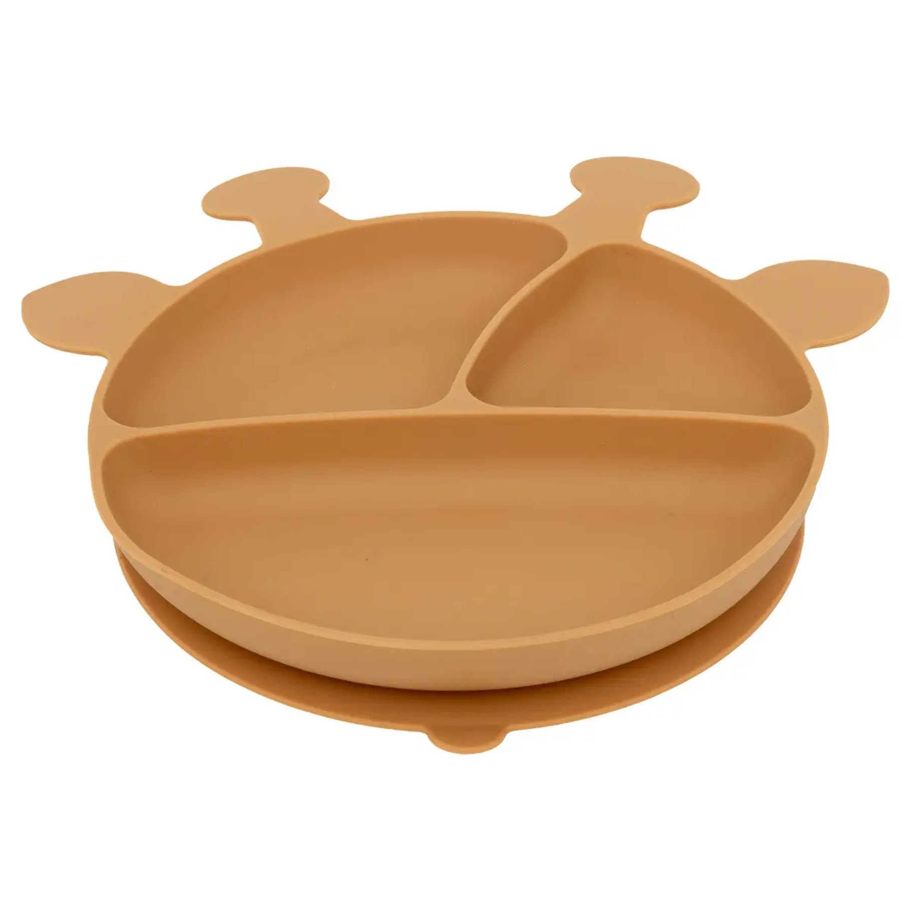 Set repas enfant "Girafe" - silicone - jaune ocre