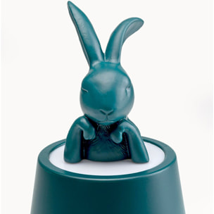 Lampe Animal lapin LED 29cm bleue Kare Design