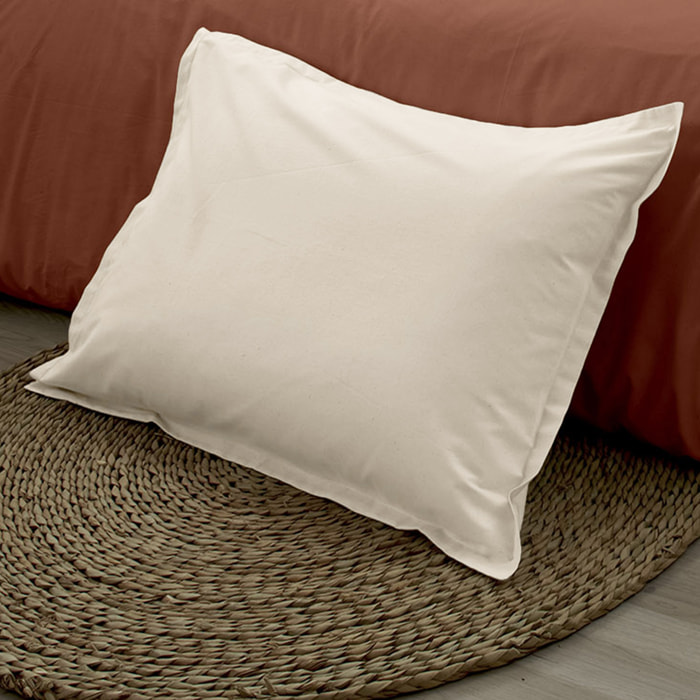 Taie d'oreiller en 100% coton biologique - Sable