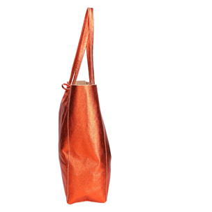 Borsa Shopper da donna In Vera pelle Made in Italy 40x36x11 cm