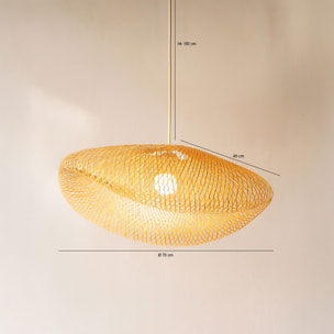 Suspension en bambou tressé KLINO