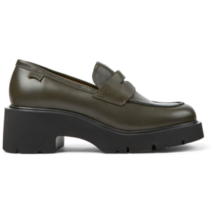 Mules - CAMPER Milah - Verde - Cuero liso