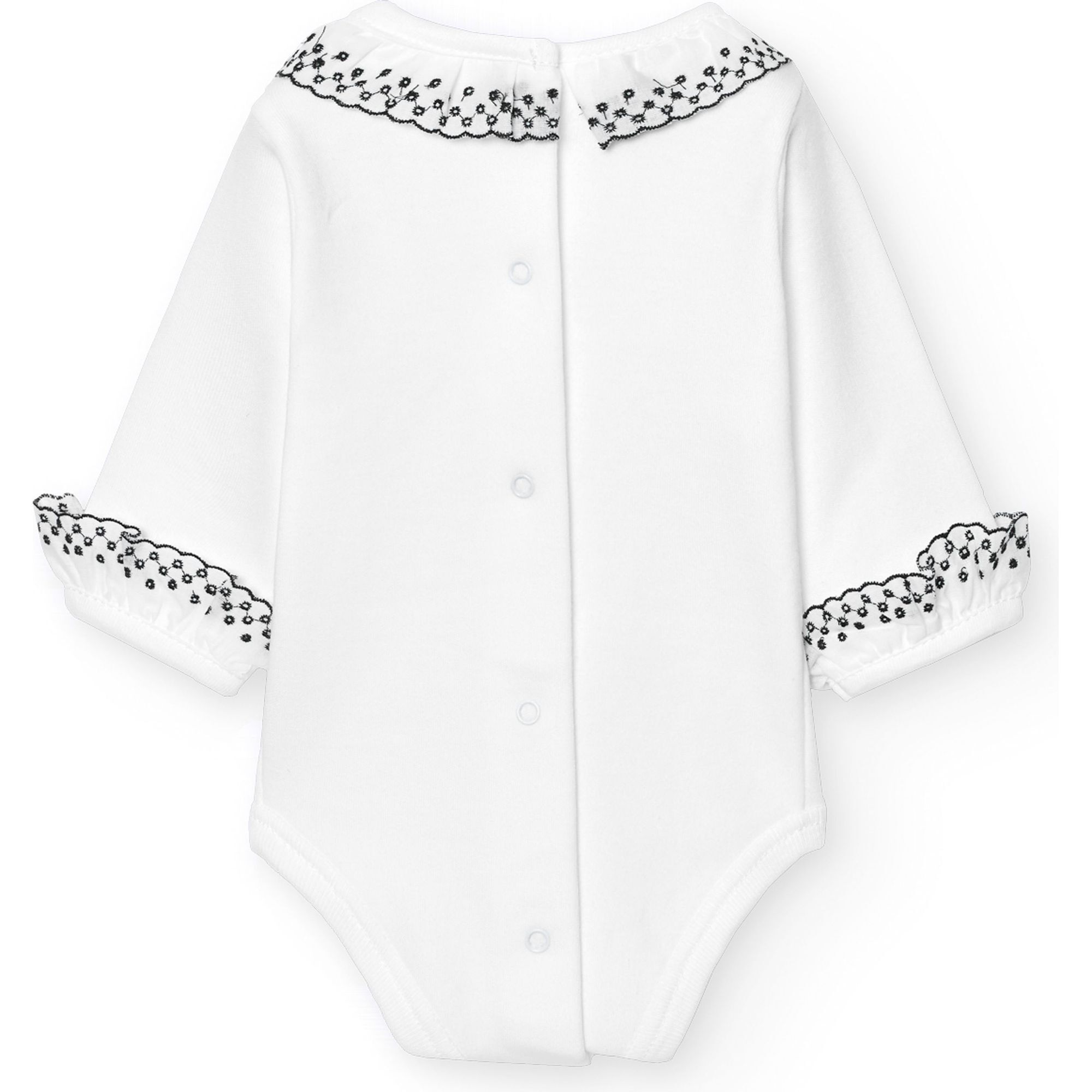 Body bebé manga larga cuello batista