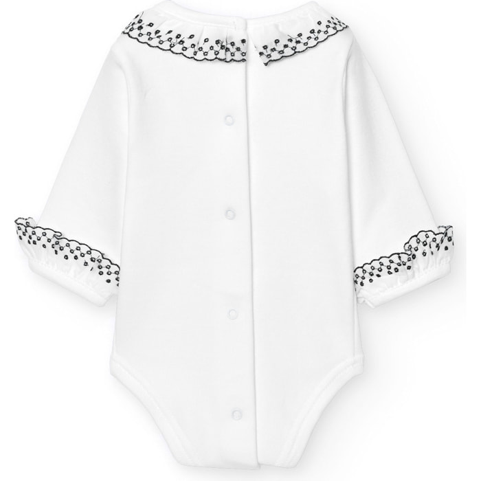 Body bebé manga larga cuello batista