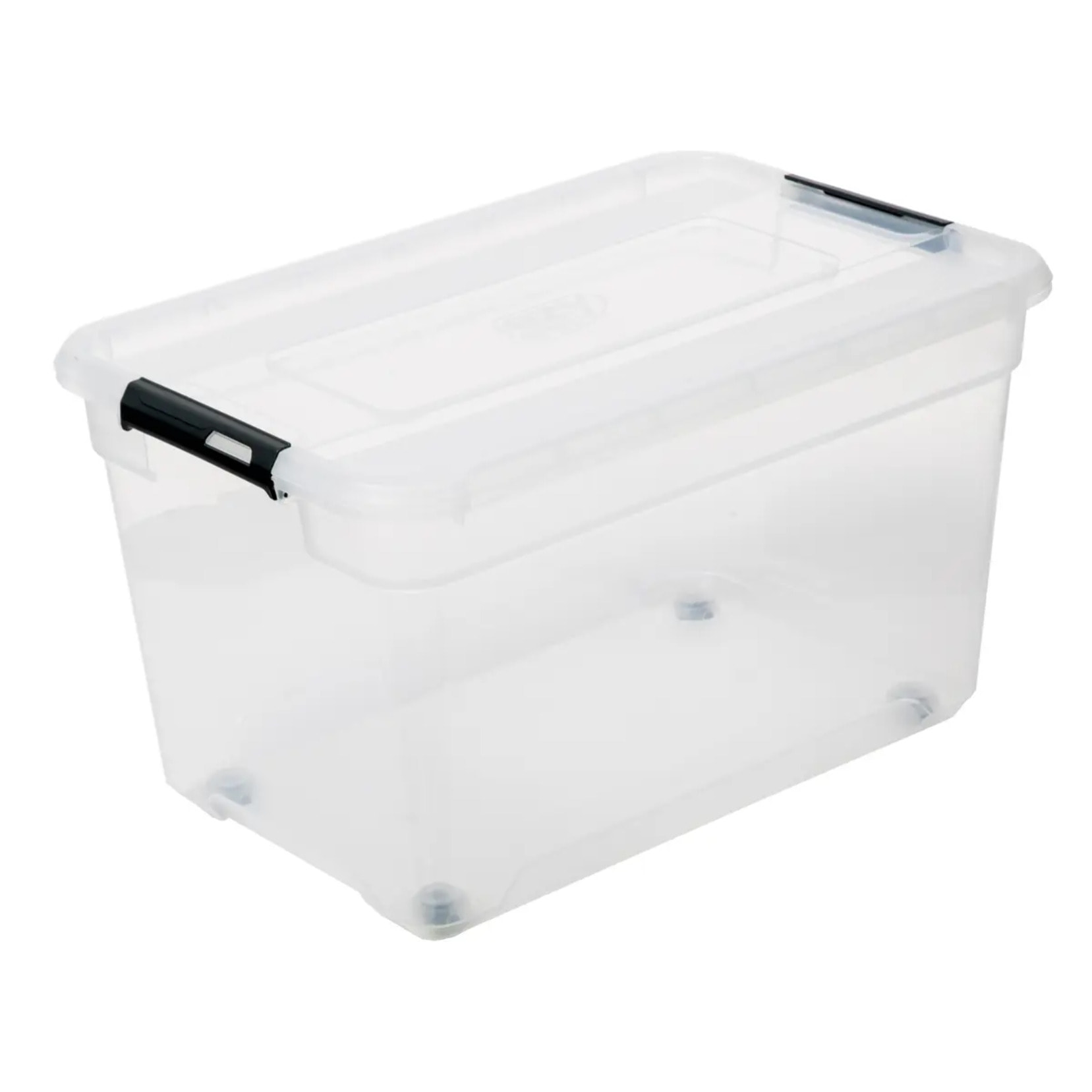 Boîte en plastique transparente 52L "Solutions+"