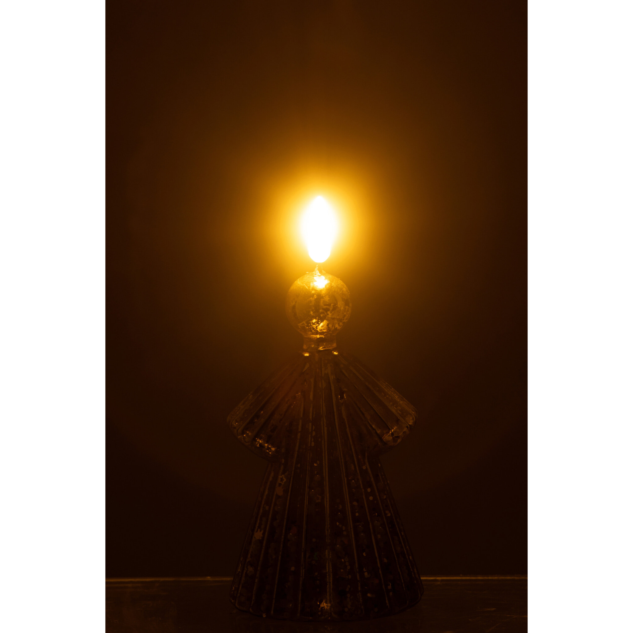 J-Line figurine Ange - verre - or - small - LED