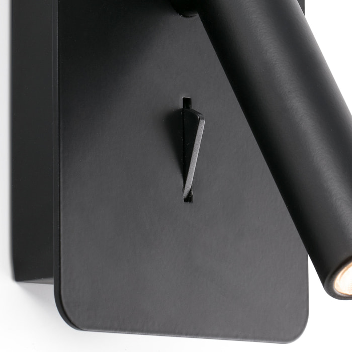 SUAU USB A Lampada da parete nera