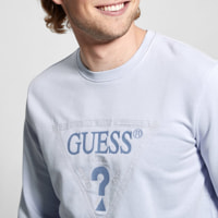 Sweat - broderie - logo - bleu clair