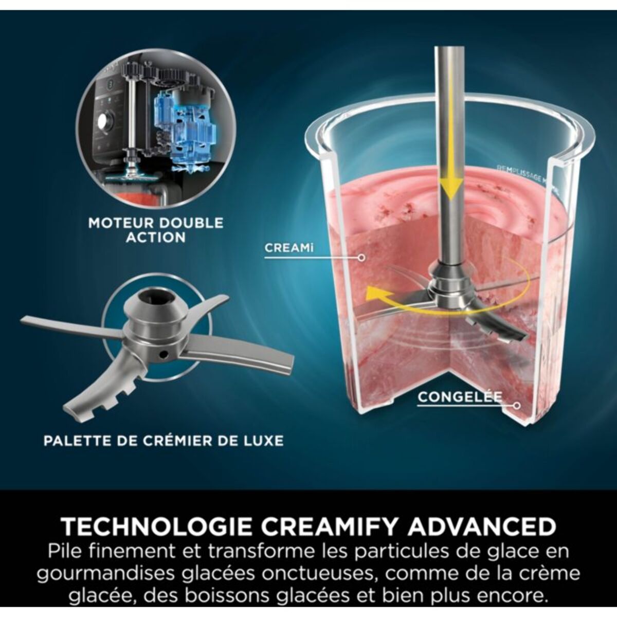 Turbine à glace NINJA Creami Deluxe NC502EU