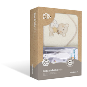 Capa de Baño Love You con Peine y Cepillo