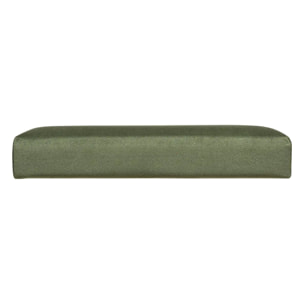 Pouf pliant "Lilou" en velours 38x38cm vert kaki