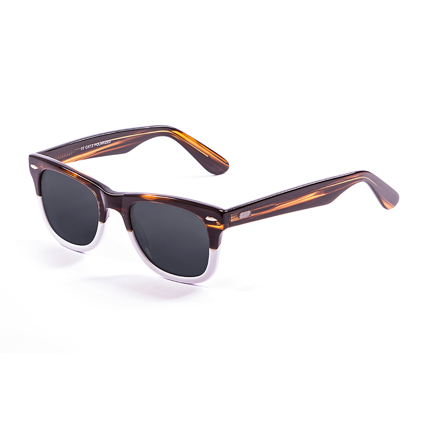 Gafas de sol OCEAN LOWERS - Marrón y blanco / Ahumada