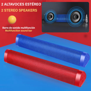 Altoparlante soundbar A500 Bluetooth 5.0, 2 altoparlanti anteriori. Ingresso USB, scheda micro SD e jack da 3,5. FM Radio.