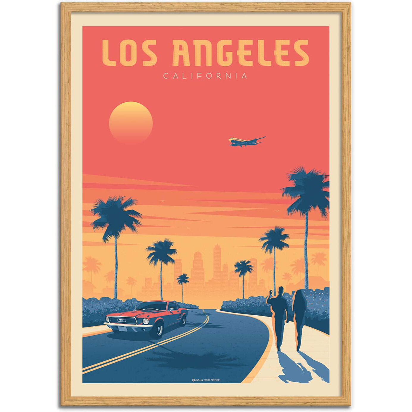 Affiche - Los Angeles Sunset - Olahoop Travel Posters