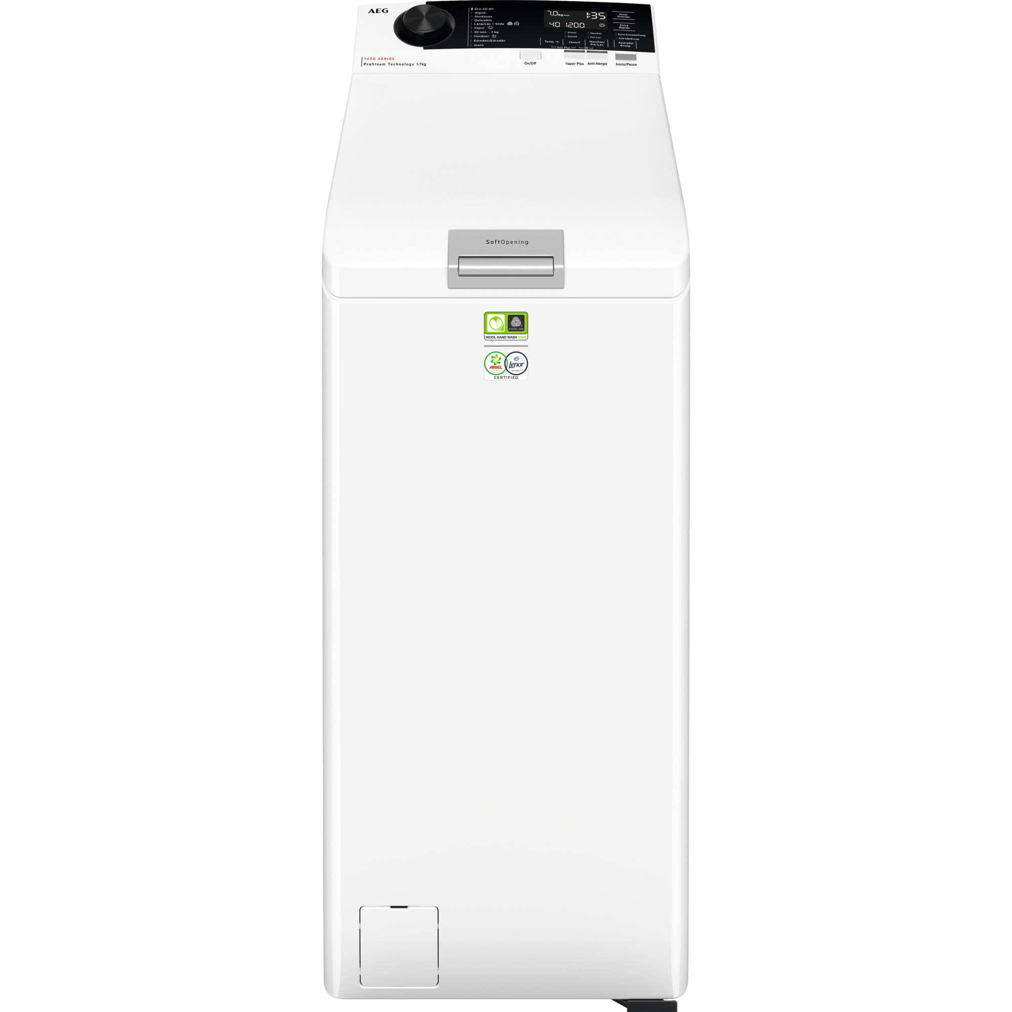 AEG Lavadora de carga superior Serie 7000 ProSteam® de 7.0 kg LTA7E7231E