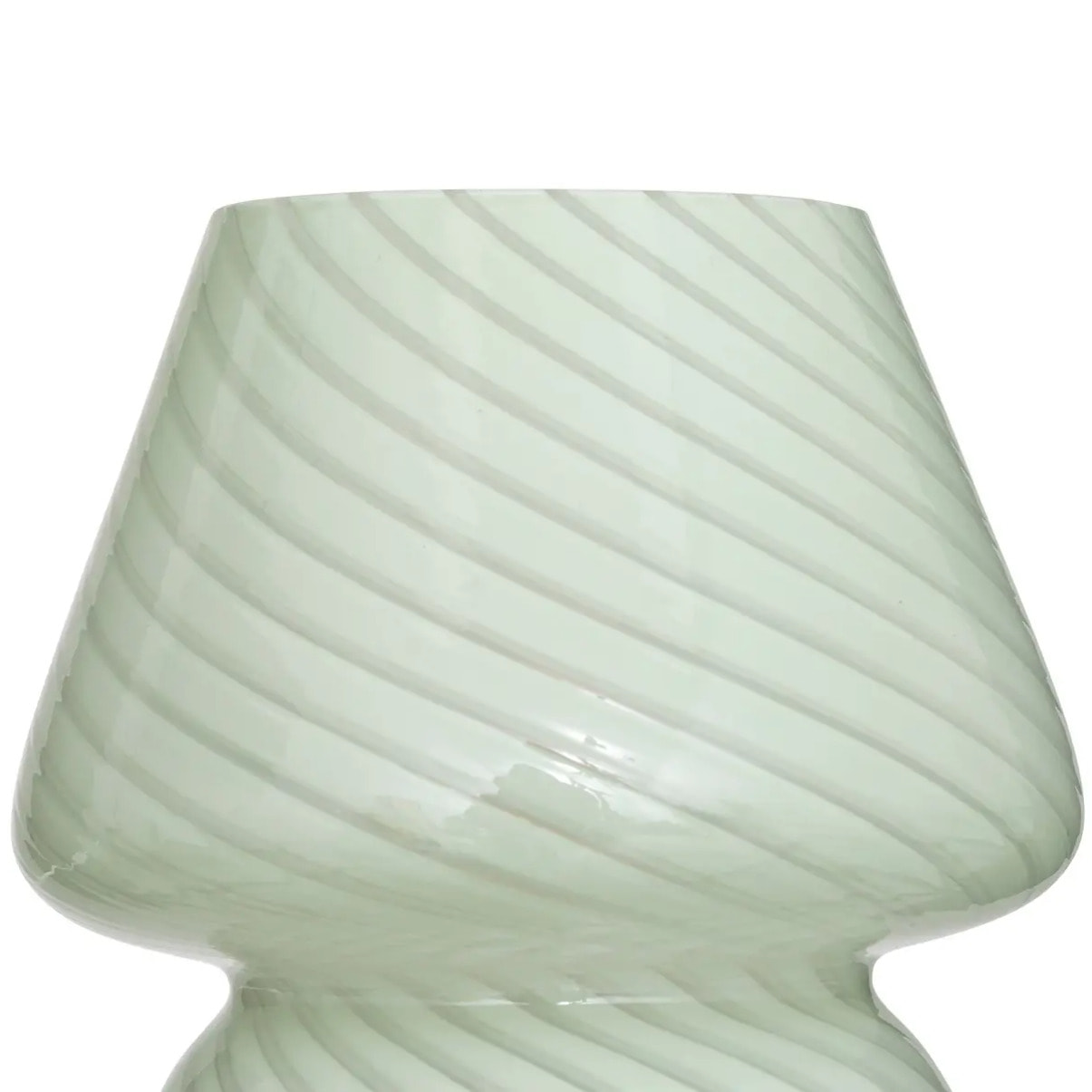 Lampe champignon "Cara" H18cm vert