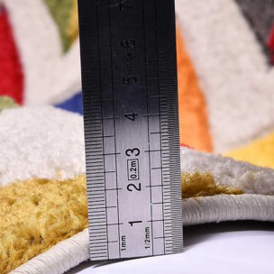 Tapis multicolore Jesini motif géométrique Chevrons