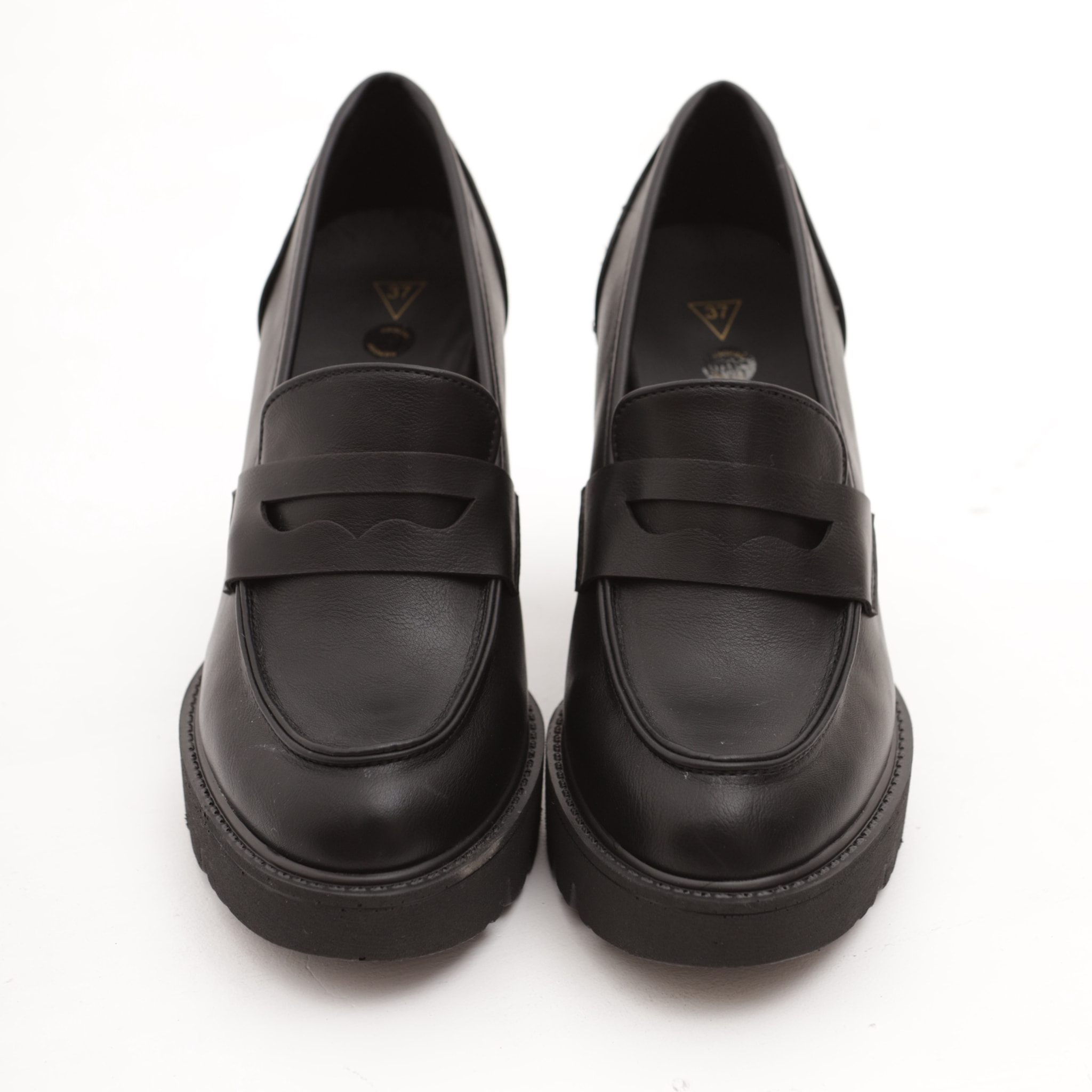 MOCASSINO TACCO E PLATEAU CHOCOLA' NERO