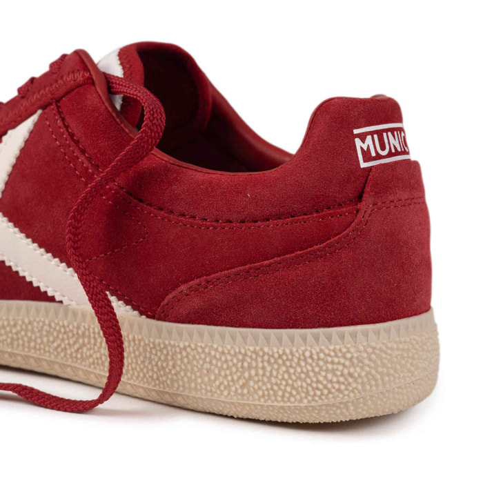 Zapatilla de Ante en Color Burdeos MUNICH RUMBA 29