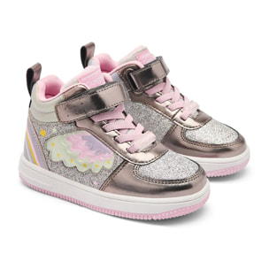 Zapatillas de luces de niña estilo botín