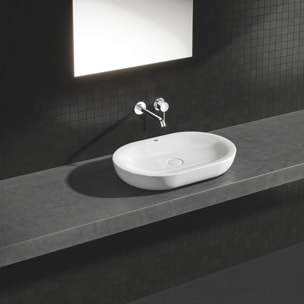 Mitigeur monocommande 2 trous lavabo Essence, Taille M, chromé