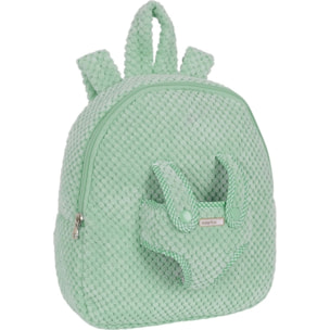 Mochila preescolar con osito safta turquesa