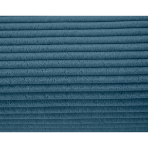 Onyx - lit coffre - 140x190 cm - en velours côtelé - sommier inclus - Bleu