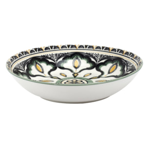 Assiette Creuse Mandala Vert D20cm