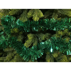 Decorazione da Natale Dhatto, Addobbo natalizio, Ornamento da natale, Decorazione festiva, Made in Italy, 1000x8 h8 cm, Verde