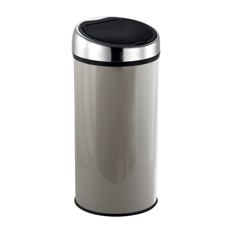 Poubelle Touch Inox 30L Taupe MSV