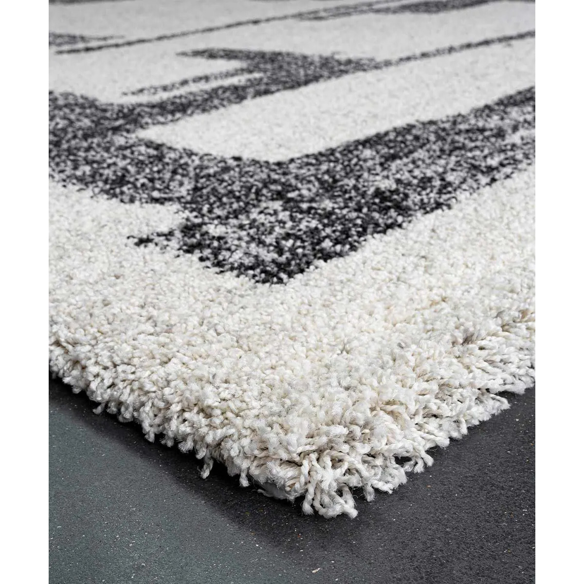 Tappeto Stile Geometrico Soggiorno Salotto Grigio