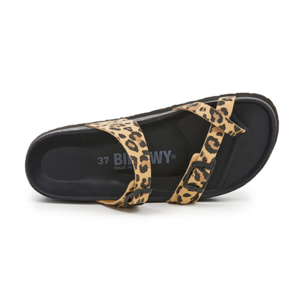 SANDALO CON ZEPPA BILLOWY MARRONE