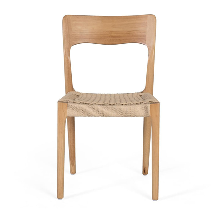 Silla de Madera de Caucho 45 Cm Estilo Contemporáneo