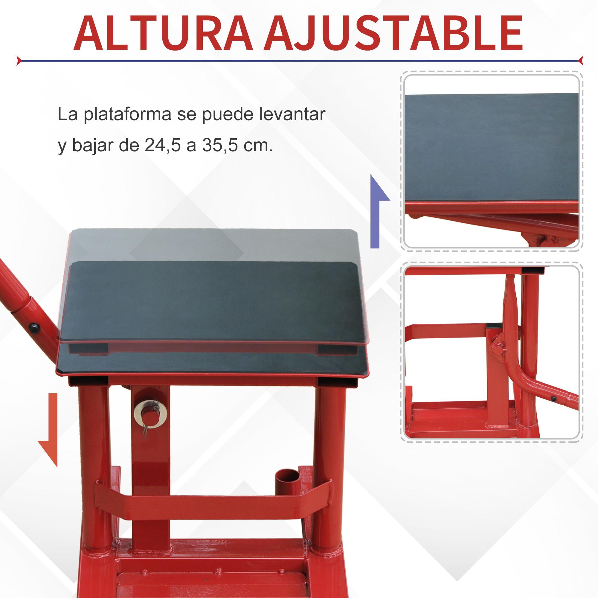 Caballete Elevador Universal Taller Moto Soporte Moto Cross Ajustable Acero