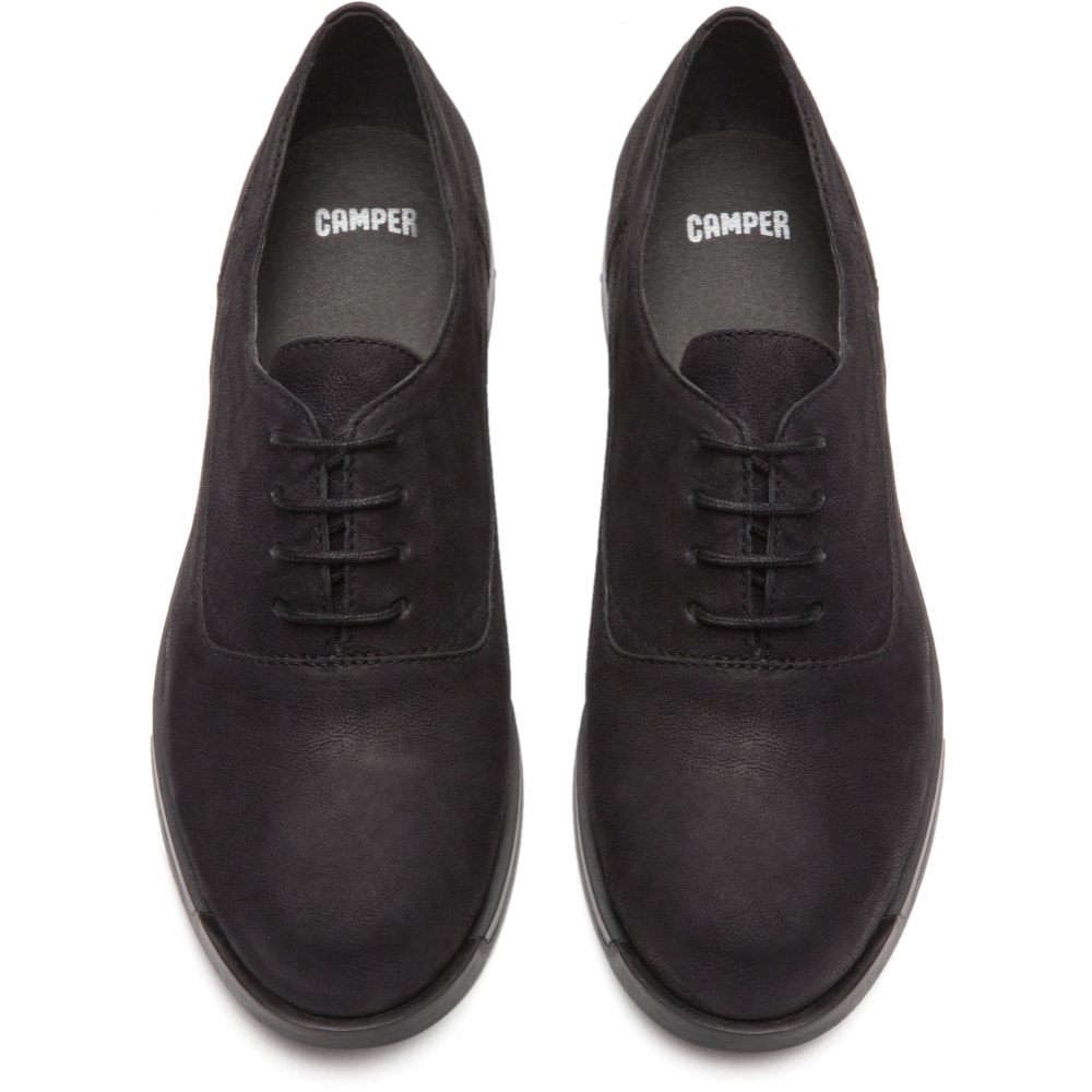 Camper Zapatos con cordones Mujer Bowie Negro
