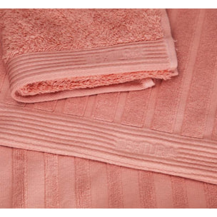 Alfombra de baño Maxim color teja coral 100% Algodón