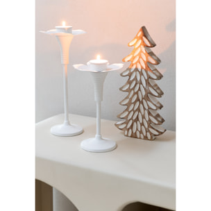 J-Line chandelier Oldies - métal - blanc - set de 2