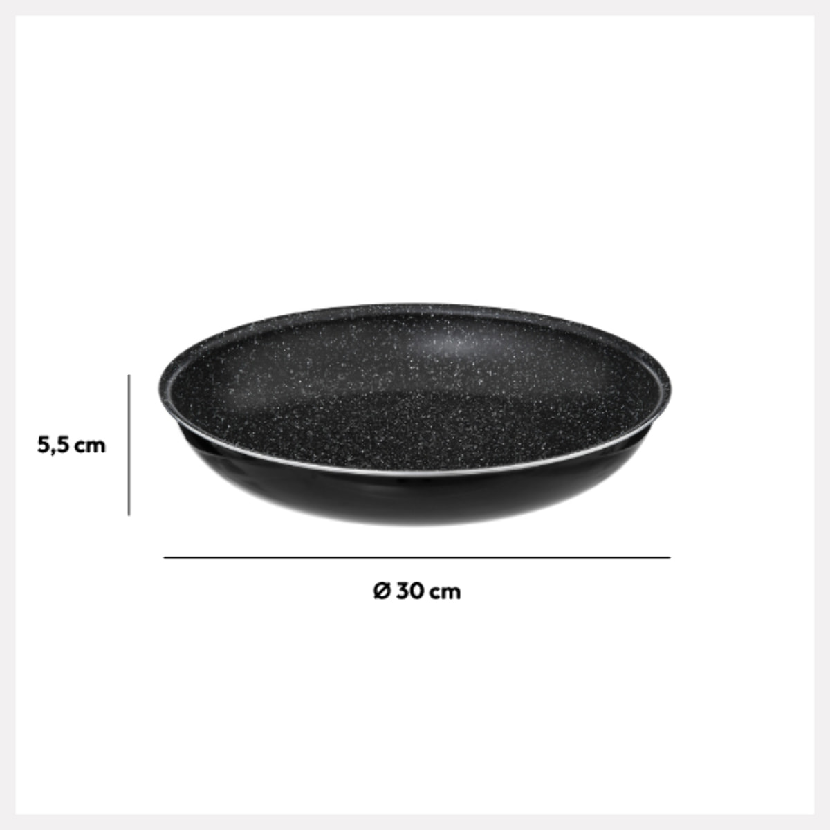 Poêle "Amovible" en aluminium pressé 30cm