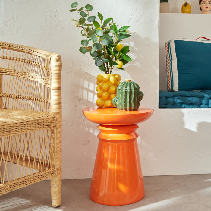 Table d’appoint "Jaya" orange 43x38x38cm