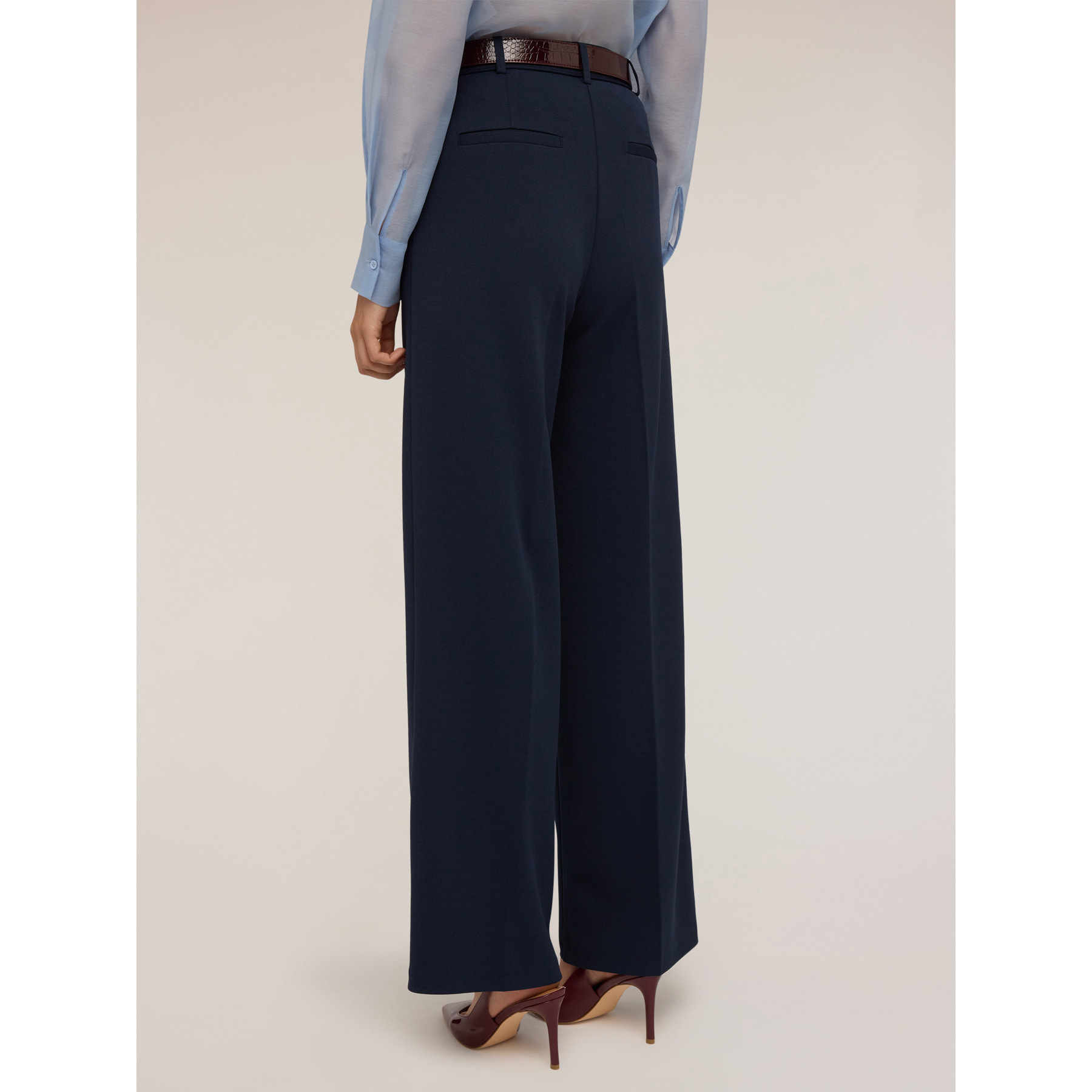 Motivi - Pantaloni con impunture - Blu