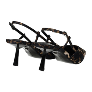 Décolleté sling back Donna Tata Italia Marrone