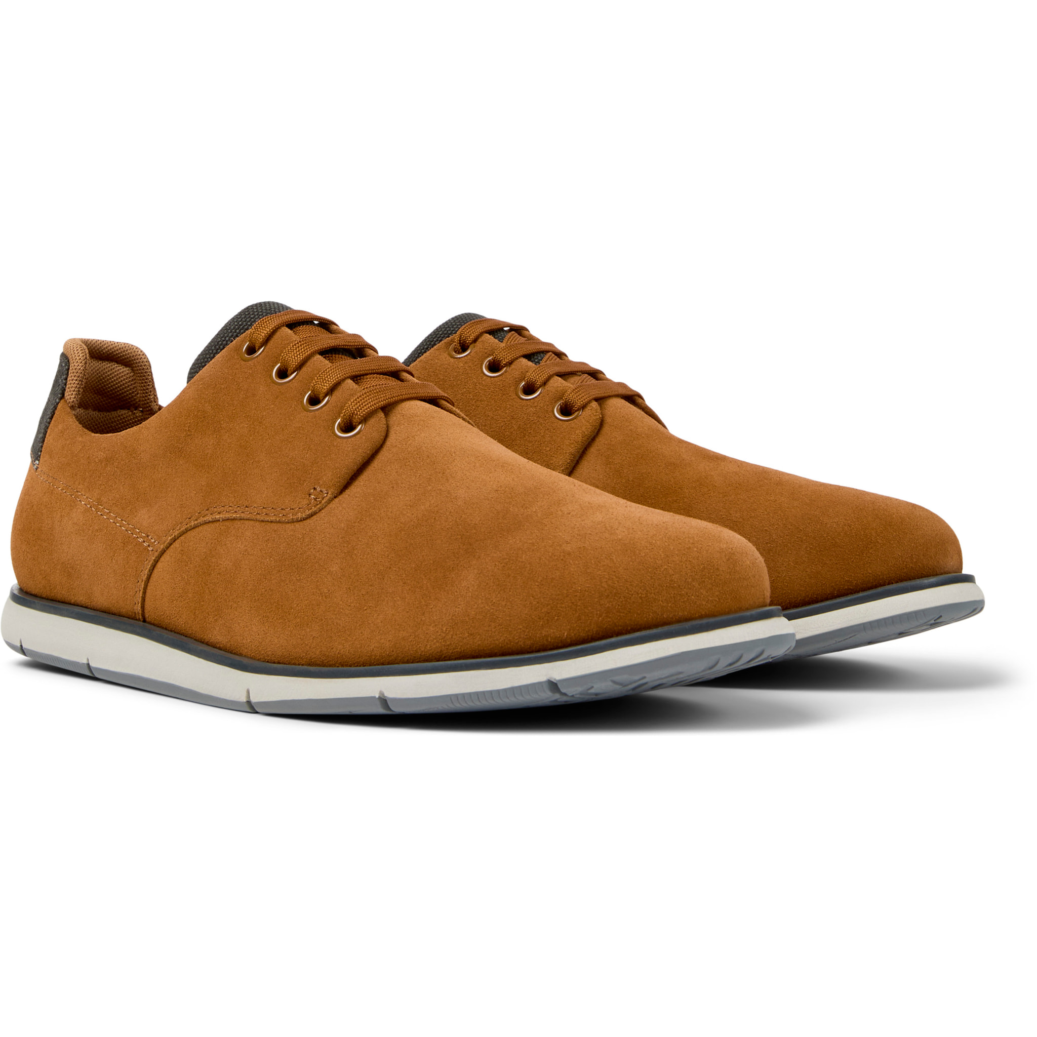 Zapatos de cordones - CAMPER Smith - Marron - Piel de ante