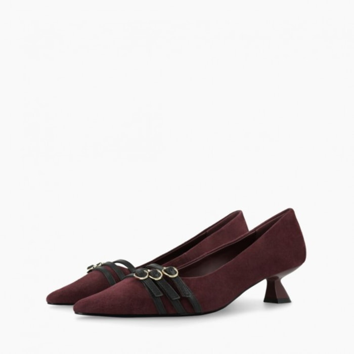 ZAPATOS DE SALÓN BURDEOS A-ROMA